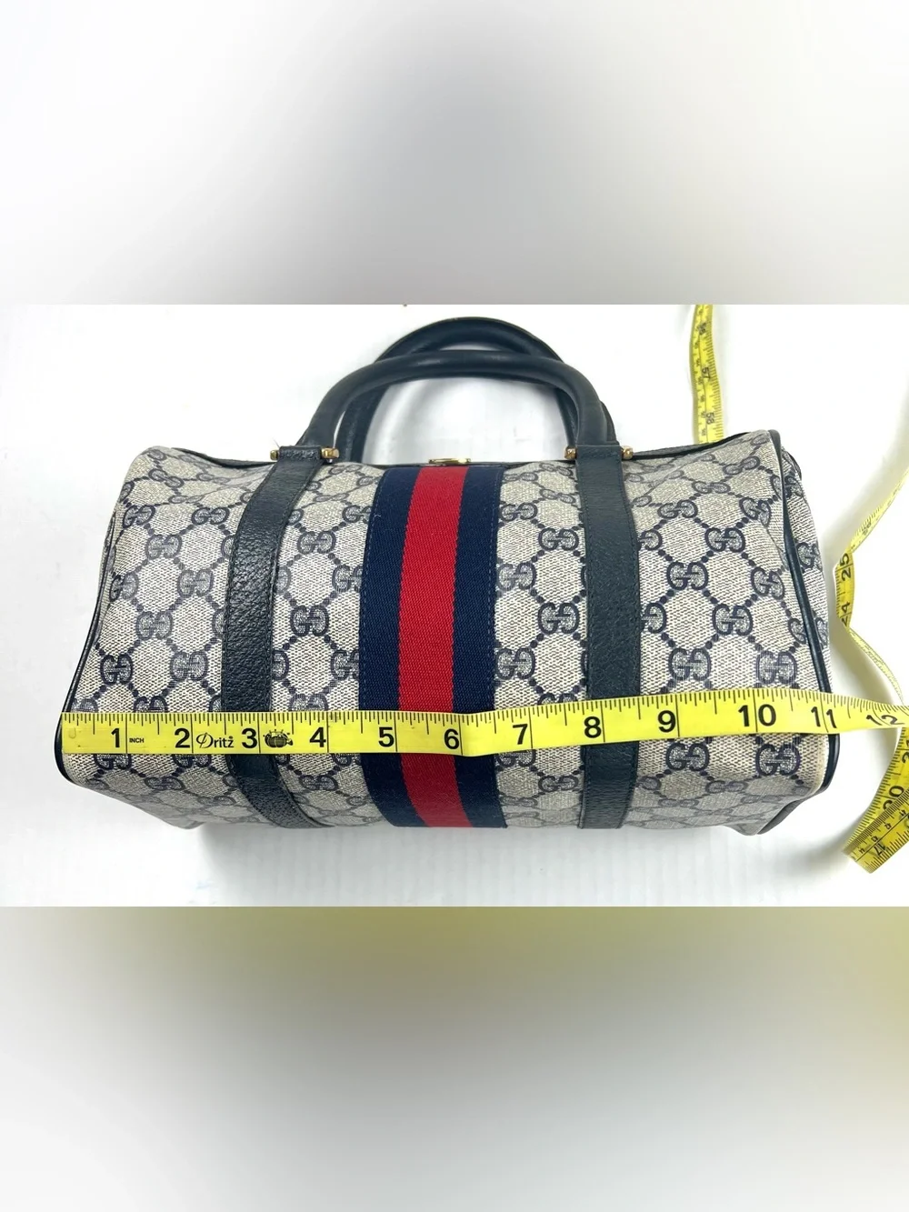 Authentic Vintage Gucci Accessory Collection GG Supreme Boston Bag
